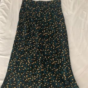BCBGeneration leopard print midi skirt